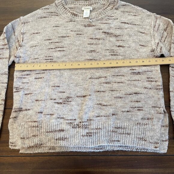 NWOT Max Studio Crew Neck Long Sleeve Pullover Drop Shoulder Sweater Cream Mediu - Picture 5 of 12